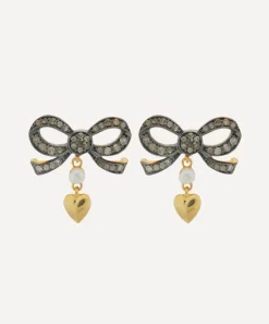 Kirstie Le Marque Earrings^Mixed Metal Elisabeth Diamond Bow Stud Earrings
