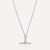Laura Vann Necklaces^Mixed Metal Jeanie T-Bar Pendant Necklace
