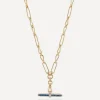 Laura Vann Necklaces^Mixed Metal Jeanie T-Bar Pendant Necklace
