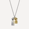 Alex Monroe Necklaces^Mixed Metal Salt and Pepper Mills Pendant Necklace