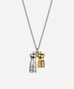 Alex Monroe Necklaces^Mixed Metal Salt and Pepper Mills Pendant Necklace