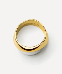 Missoma Rings|Rings^Mixed Metal Sculptural Molten Statement Ring