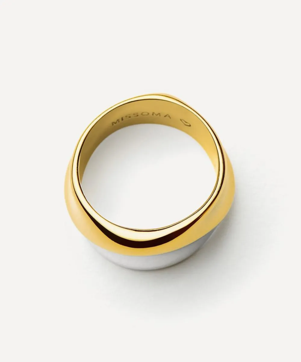 Missoma Rings|Rings^Mixed Metal Sculptural Molten Statement Ring