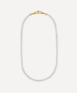 Tilly Sveaas Jewellery^Mixed Metal Slim Curb Clipt Chain Necklace