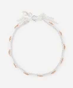 Stephanie Schneider Bracelets|Bracelets^Mixed Metal Staple Woven Thin Chain Bracelet