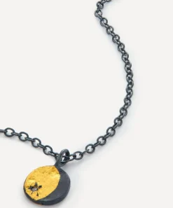 Acanthus Necklaces|Necklaces^Mixed Metal Tiny Lunal Coin Pendant Necklace