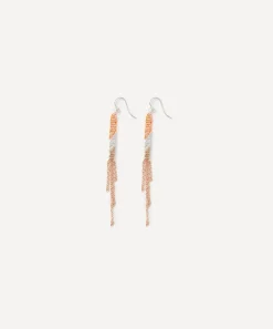 Stephanie Schneider Earrings|Earrings^Mixed Metal Two-Tone Chain Drop Earrings