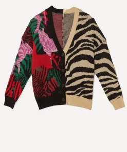 FARM Rio Knitwear^Mixed Zebra Prints Knit Cardigan
