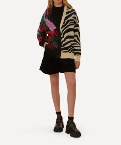 FARM Rio Knitwear^Mixed Zebra Prints Knit Cardigan