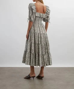 Hill House Home Dresses^Mocha Provencal Floral Corinne Nap Dress