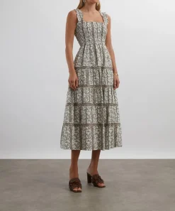 Hill House Home Dresses^Mocha Provencal Floral Kimmy Nap Dress