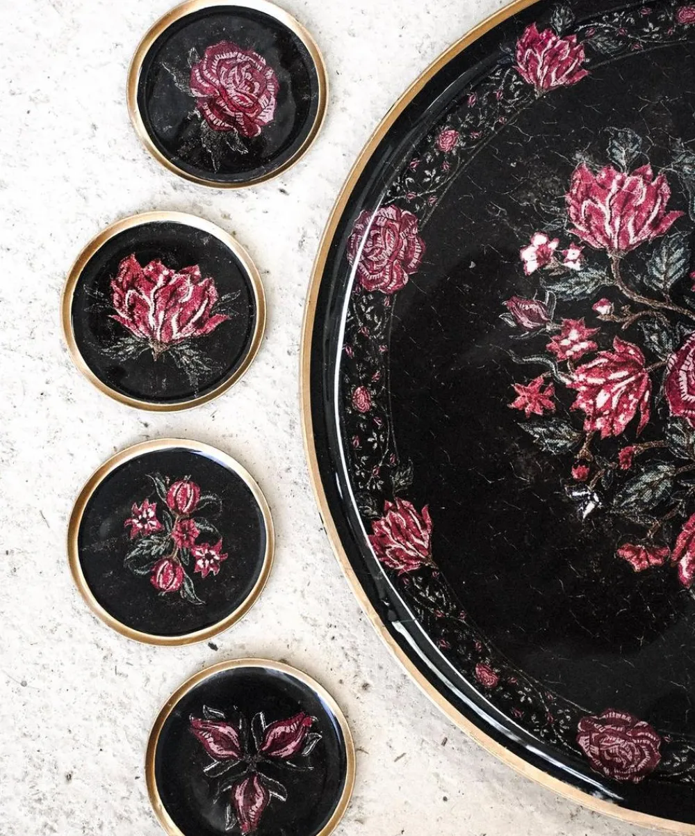 Boncoeurs Tableware|Living Room^Moldavian Coasters Set of 4