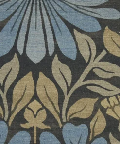 Liberty Interiors Furnishing Fabrics^Moon Garden Vintage Velvet in Lapis