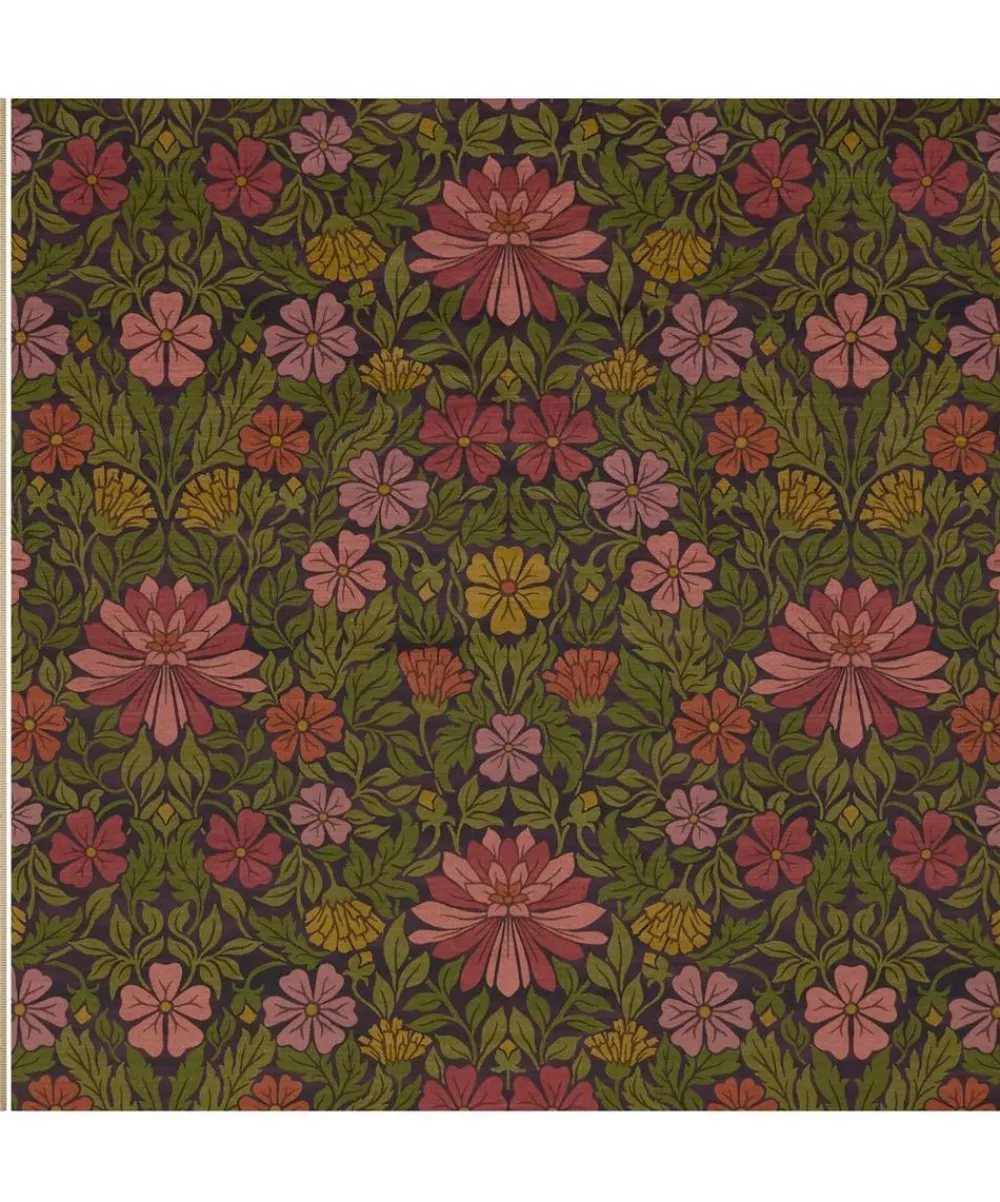 Liberty Interiors Furnishing Fabrics^Moon Garden Vintage Velvet in Dragonfly
