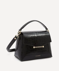 Strathberry Bags^Mosaic Croc-Embossed Leather Top Handle Bag