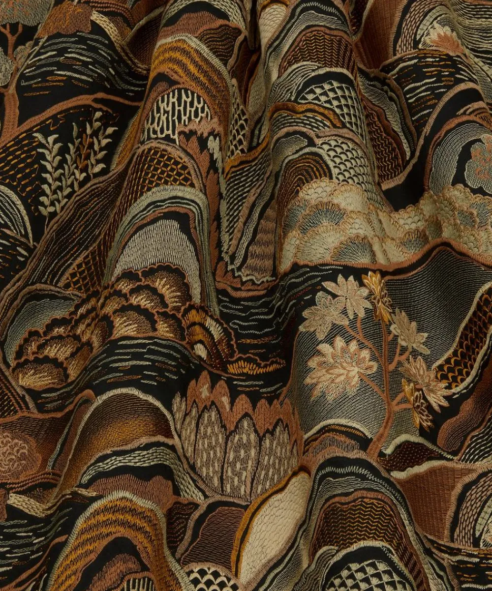 Liberty Interiors Furnishing Fabrics^Mount Edo in Pewter Dark