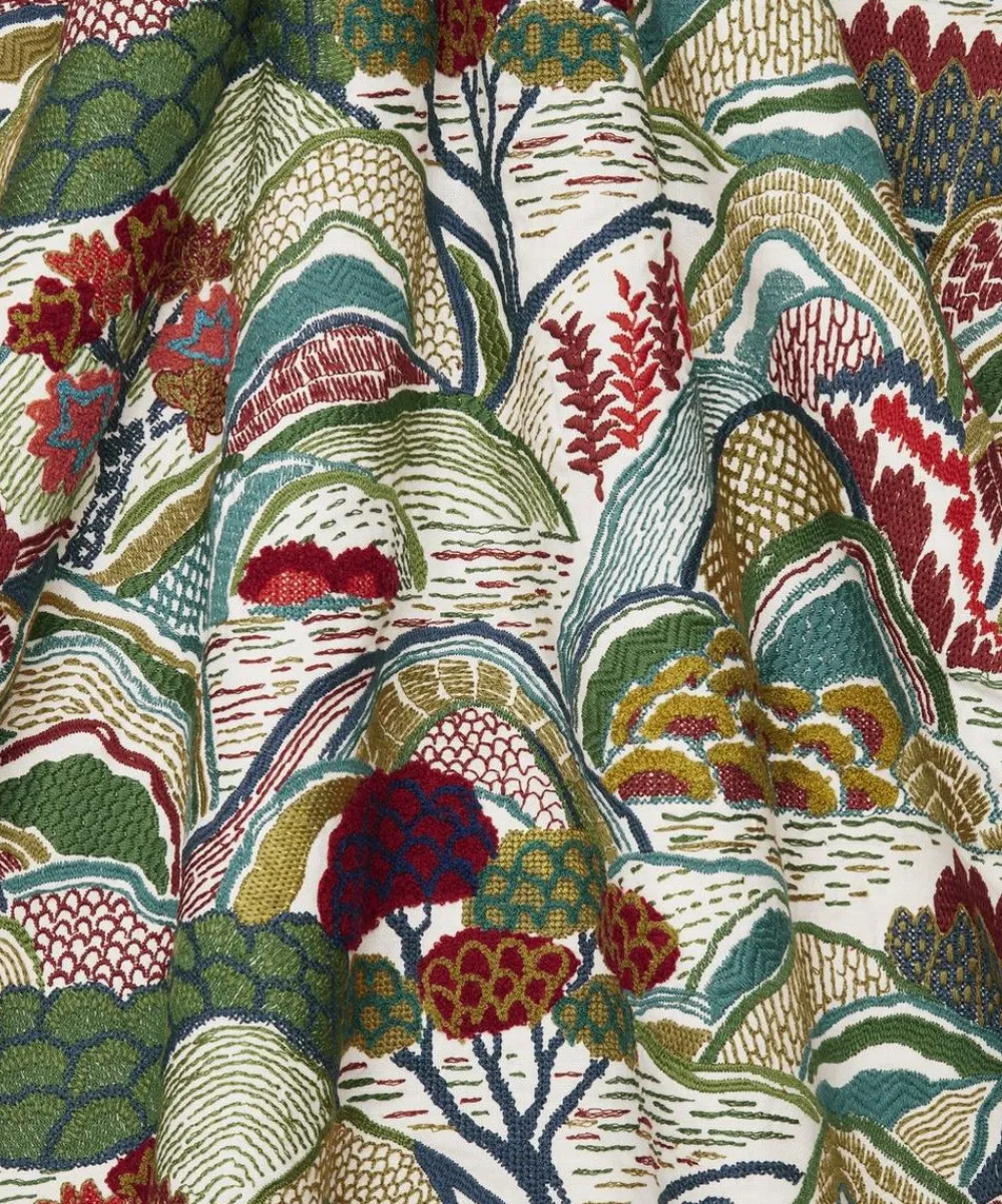Liberty Interiors Furnishing Fabrics|Furnishing Fabrics^Mount Stitch in Acacia