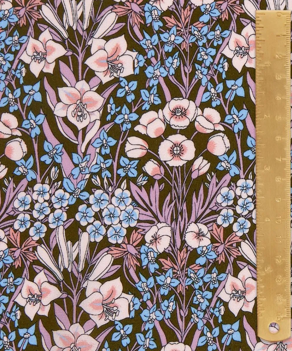 Liberty Fabrics Classic Silks|Crepe De Chine^Mountain Primrose Crepe de Chine