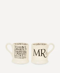 Emma Bridgewater Mugs^Mr. and Mr. Half Pint Mugs Set of Two