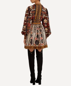 FARM Rio Dresses^Multicolour Tapestry Garden V-Neck Mini-Dress