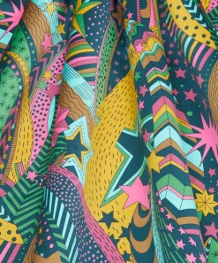 Liberty Fabrics Silk Satin^My Grown Up Star Silk Satin