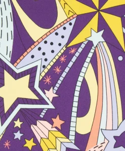 Liberty Fabrics Silk Satin^My Grown Up Star Silk Satin
