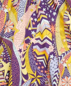 Liberty Fabrics Silk Satin^My Grown Up Star Silk Satin