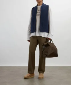 Adsum Coats & Jackets^Navy Cotton Fleece Vest
