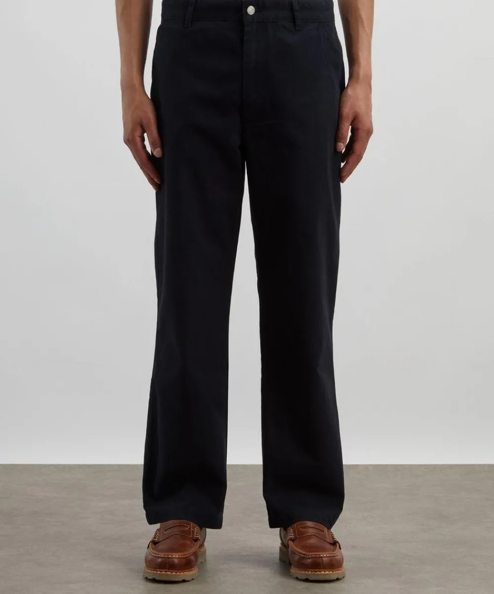 Adsum Trousers^Navy Flap Pocket Trousers