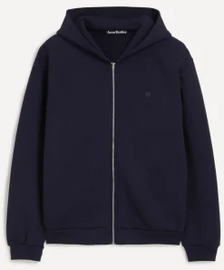 Acne Studios Knitwear & Sweats^Navy Hooded Sweater
