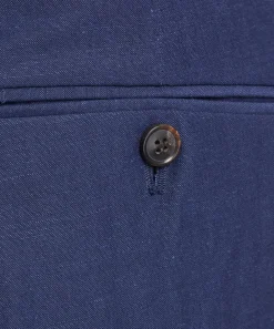 Paul Smith Trousers^Navy Linen-Wool Chino Trousers