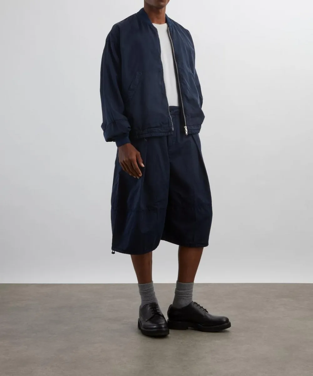 YMC Shorts^Navy Salba Wide Shorts