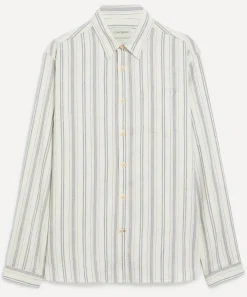 Oliver Spencer Shirts^New York Special Lockwood White-Blue Shirt