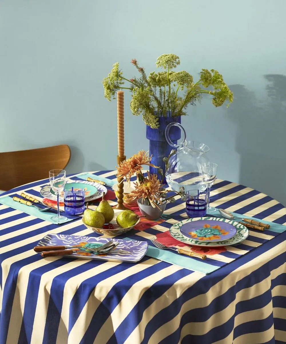 Lisa Corti Tableware^Nizam Stripes 180x270cm Tablecloth
