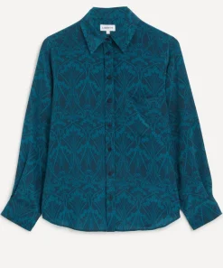 Liberty Tops^Nouveau Ianthe Relaxed Silk Shirt