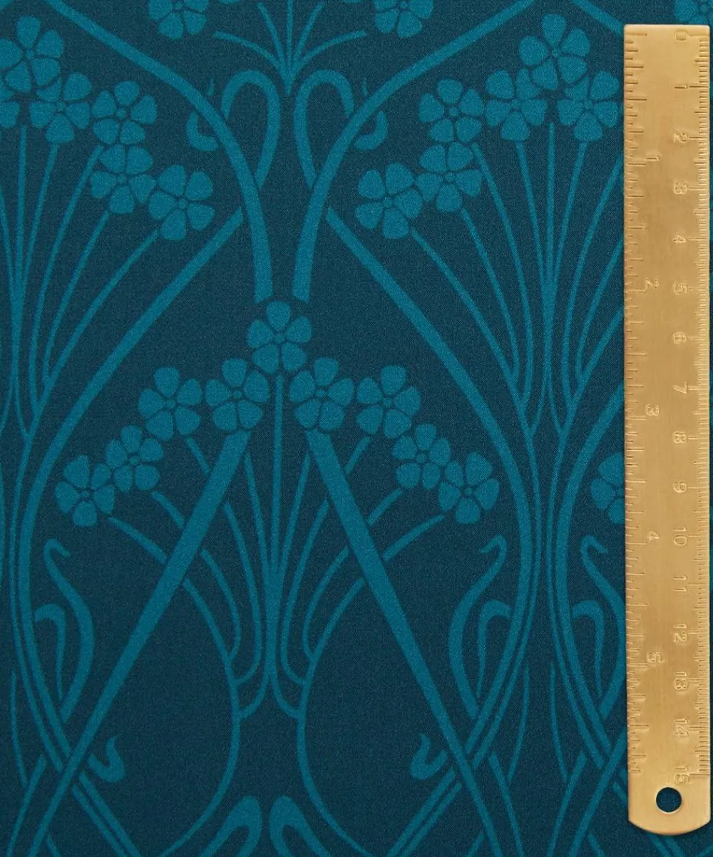 Liberty Fabrics Classic Silks|Silk Satin^Nouveau Ianthe Silk Satin