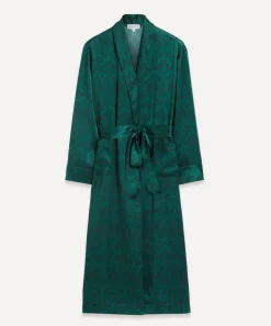 Liberty Sleepwear^Nouveau Ianthe Silk Satin Long Robe