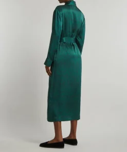 Liberty Sleepwear^Nouveau Ianthe Silk Satin Long Robe