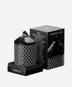 Commune Candles & Candle Holders^Nymphaea Nox Scented Candle with Black Marble Cover 400g