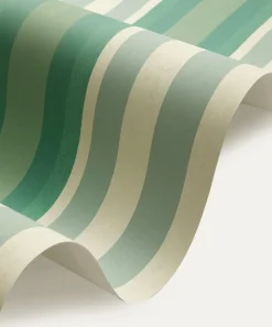 Liberty Interiors Wallpaper^Obi Stripe in Jade
