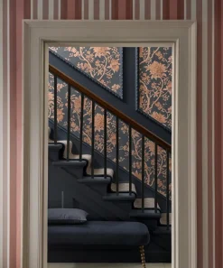 Liberty Interiors Wallpaper|Wallpaper^Obi Stripe in Lacquer