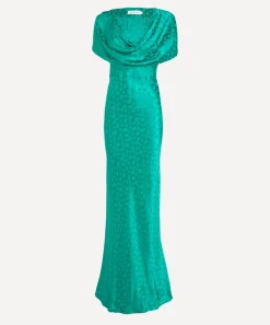 Rat & Boa Dresses^Odessa Emerald Jacquard Maxi Dress