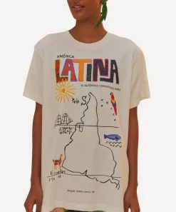 FARM Rio Tops^Off-White America Latina Relaxed T-Shirt