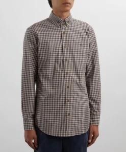 Vivienne Westwood Shirts^Off-White Plaid Two-Button Krall Shirt