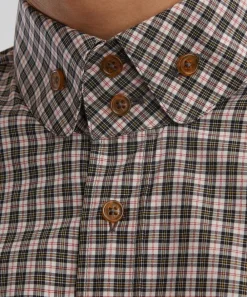 Vivienne Westwood Shirts^Off-White Plaid Two-Button Krall Shirt