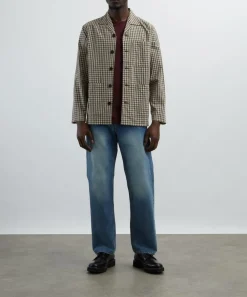 Universal Works Coats & Jackets^Olive Dobby Check Cancun Jacket