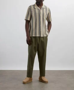 Universal Works Trousers^Olive Pleated Track Trousers