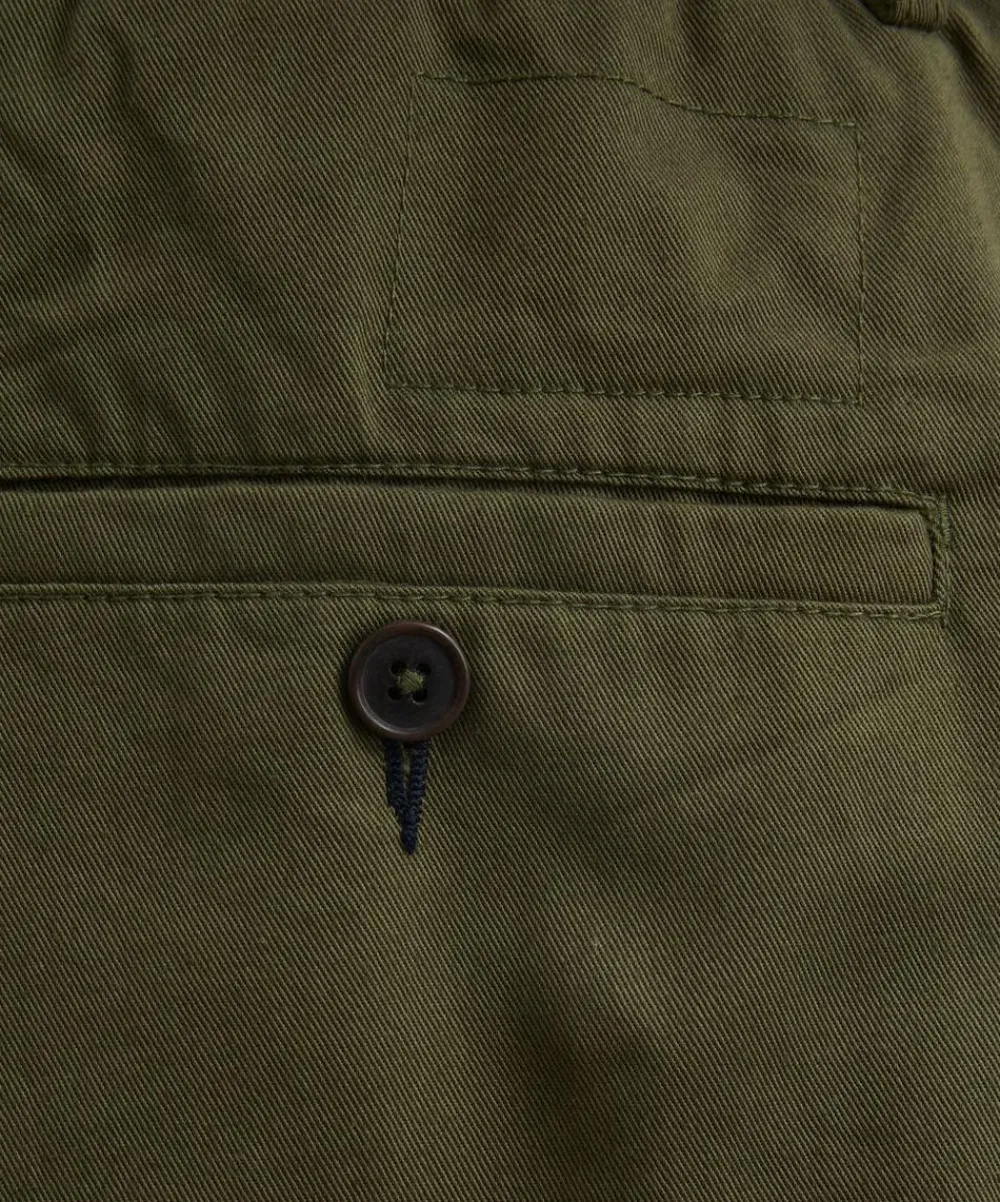 Universal Works Trousers^Olive Pleated Track Trousers