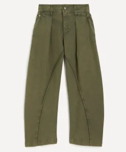 JW Anderson Trousers & Shorts^Olive Twisted Seam Trousers
