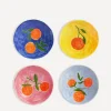 &Klevering Tableware^Orange Full Colour Plate Set of Four